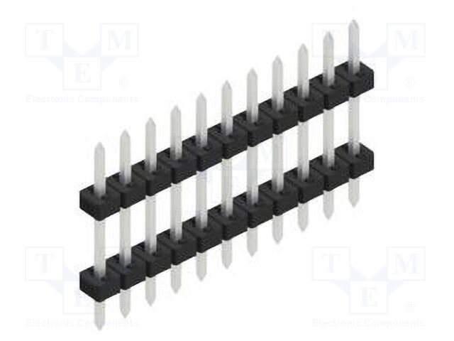 Connector: pin strips; pin header; male; PIN: 11; 2mm; THT; 1x11