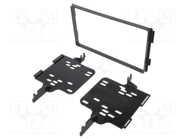 Radio mounting frame; Hyundai; 2 DIN; black