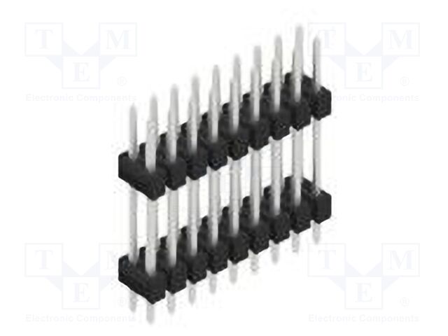 Connector: pin strips; pin header; male; PIN: 18; 2.54mm; THT; 2x9