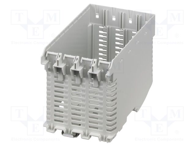 Enclosure base; grey; UL94V-0; ME-IO 75,2; for DIN rail mounting