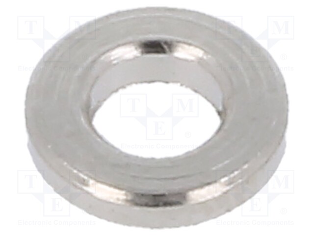 Spacer sleeve; 1mm; cylindrical; brass; nickel; Out.diam: 5mm