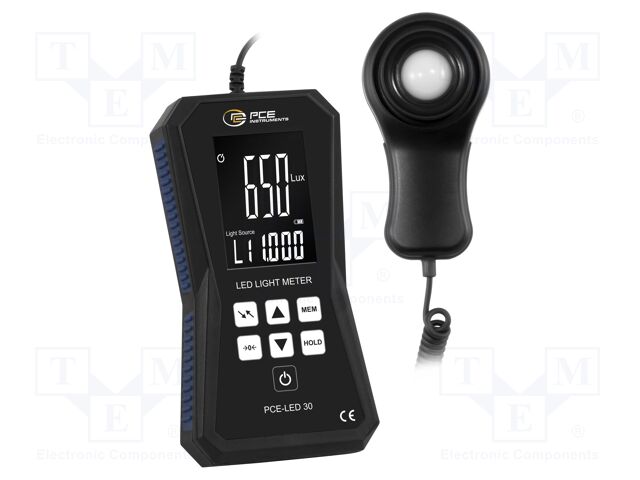 Light meter; Resol: 0,01lux; Temp: 5÷40°C; Storage temp: -10÷60°C