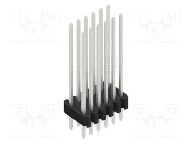 Connector: pin strips; pin header; male; PIN: 12; 1.27mm; THT; 2x6