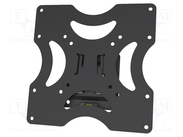 Holder; for wall mounting; 37kg; 37"; black; Dim: 220x220x18mm