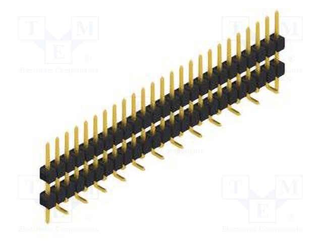 Connector: pin strips; pin header; male; PIN: 25; 2.54mm; SMT; 1x25