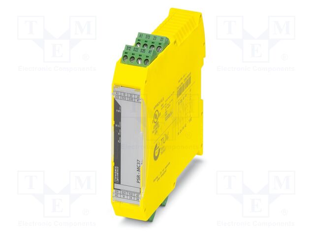 Module: safety relay; 24VDC; for DIN rail mounting; -40÷60°C