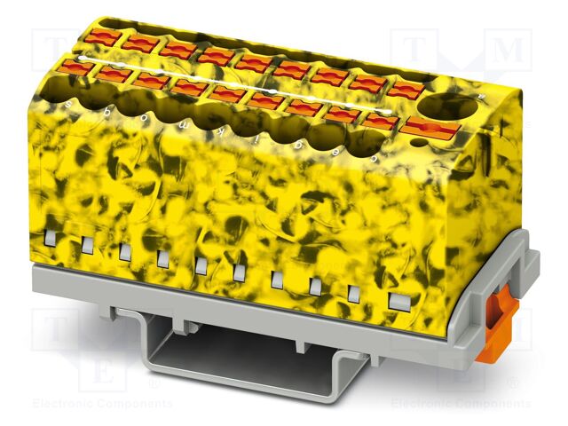 Splice terminal: rail; 24A; 690V; push-in; PA; 0.14÷4mm2; W: 28.6mm
