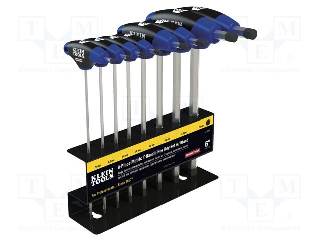 Wrench: hex key-set; steel; Journeyman™; 8pcs; Kit: holder