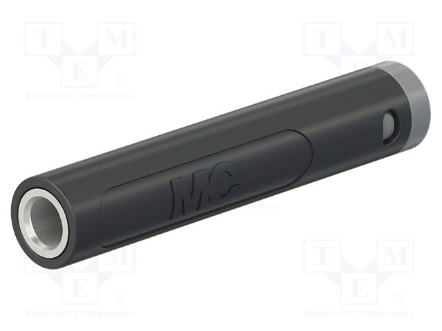 Connector: 4mm banana; socket; 19A; 30VAC; 60VDC; black