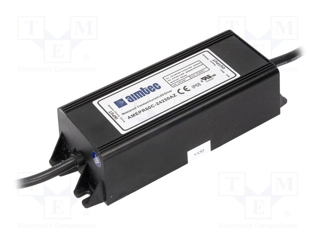 Power supply: switched-mode; LED; 60W; 12÷24VDC; 2.5A; 90÷305VAC