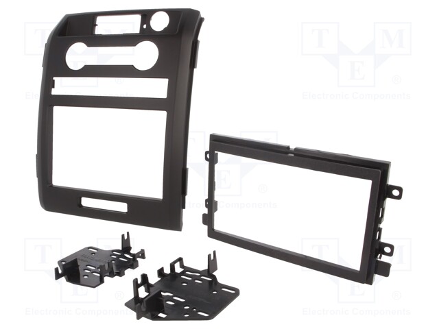 Radio mounting frame; Ford; 2 DIN; black