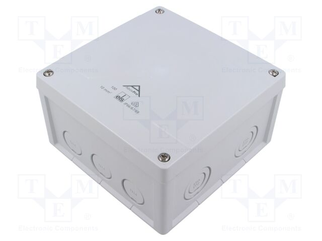 Enclosure: junction box; IP66,IP67,IP69; grey; Cover colour: grey