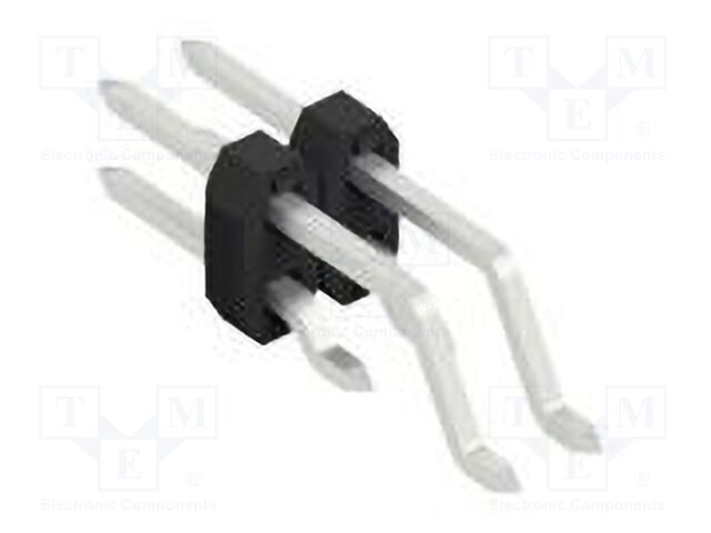 Connector: pin strips; pin header; male; PIN: 4; 2mm; SMT; 2x2; 100V