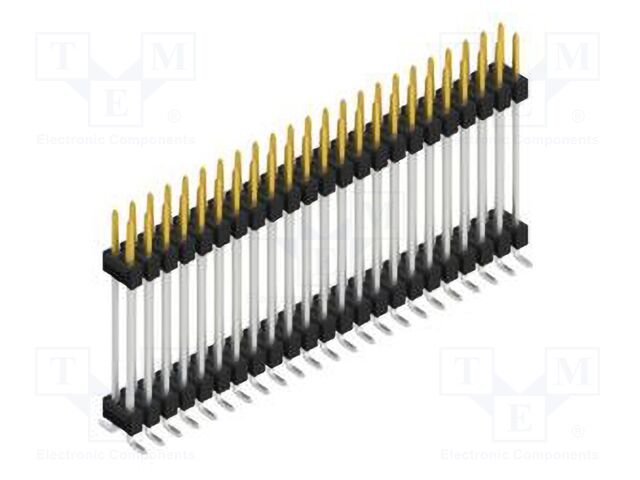 Connector: pin strips; pin header; male; PIN: 46; 2.54mm; SMT; 2x23