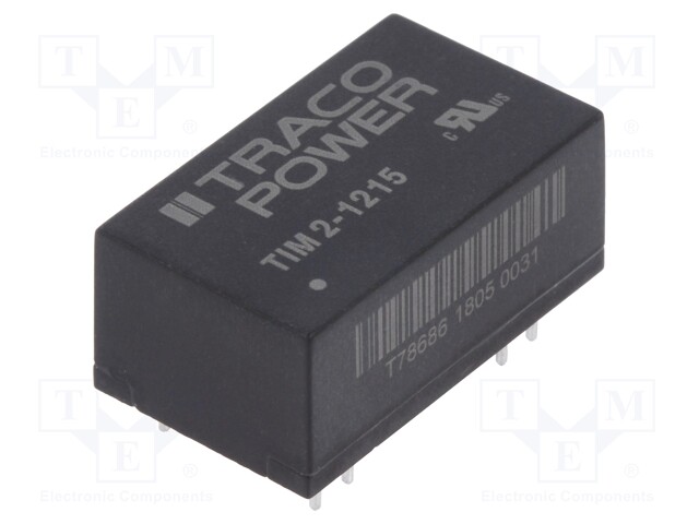 Converter: DC/DC; 2W; Uin: 9÷18V; 24VDC; Iout: 83mA; DIP16; 7g; 100kHz