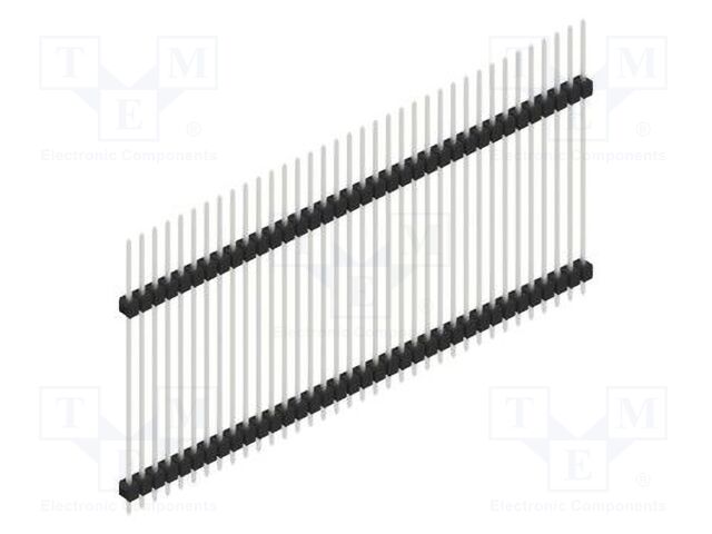 Connector: pin strips; pin header; male; PIN: 36; 2.54mm; THT; 1x36