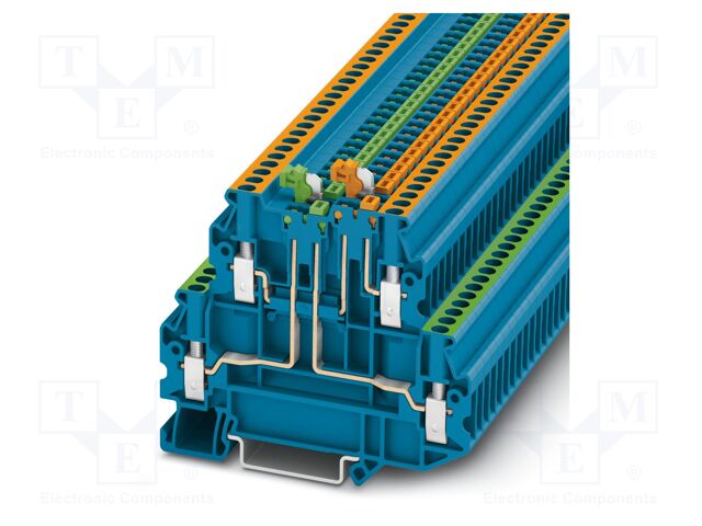 Splice terminal: rail; PA; L: 64.4mm; terminals: 4; W: 5.2mm