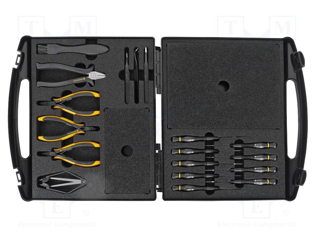 Kit: general purpose; Pcs: 18; ESD; bag