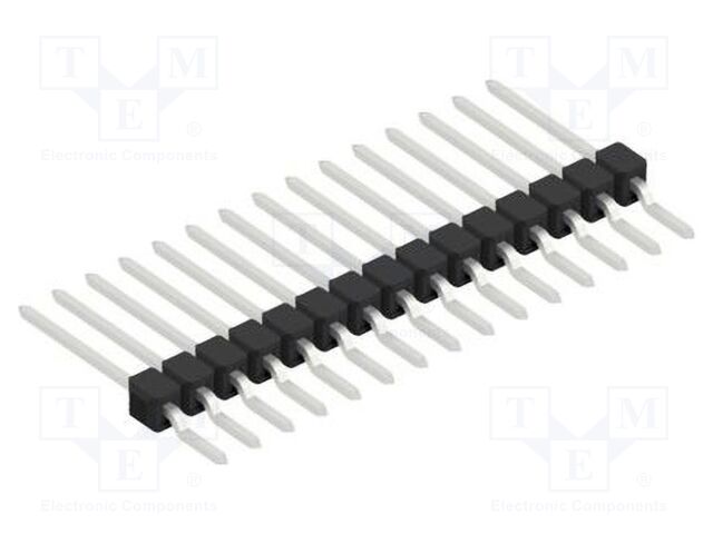 Connector: pin strips; pin header; male; PIN: 15; 2.54mm; SMT; 1x15