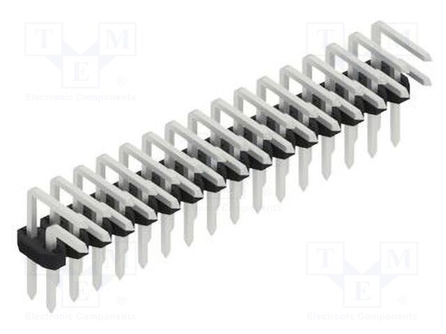 Connector: pin strips; pin header; male; PIN: 32; 2mm; THT; 2x16