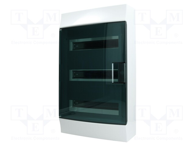 Enclosure: for modular components; IP41; grey; No.of mod: 36