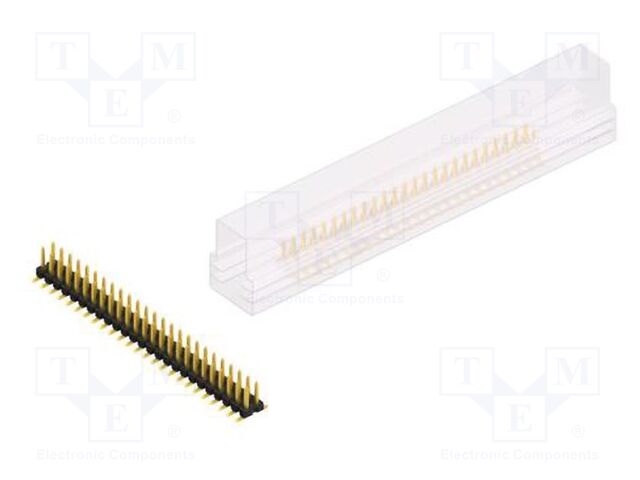 Connector: pin strips; pin header; male; PIN: 50; 2.54mm; SMT; 2x25