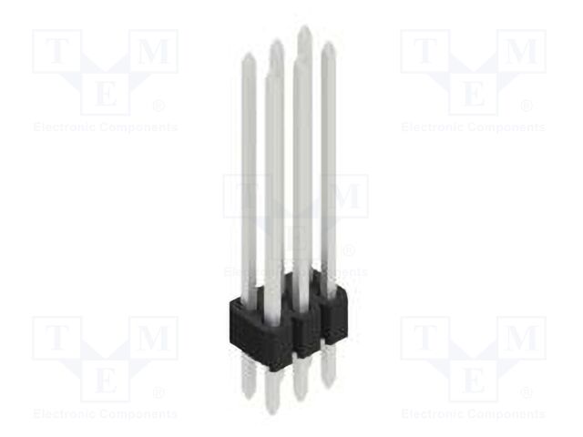 Connector: pin strips; pin header; male; PIN: 6; 1.27mm; THT; 2x3