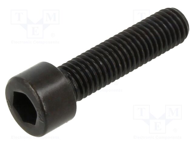 Screw; M10x40; Head: cheese head; hex key; HEX 8mm; steel; none