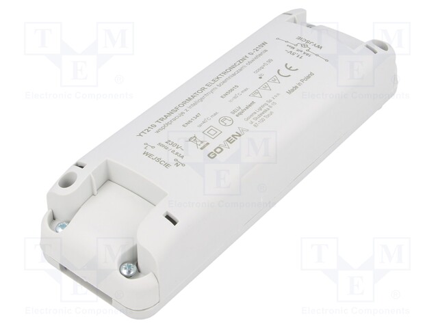 Transformer: electronic; 210VA; 230VAC; 11.5V; IP40; 175x54x38mm