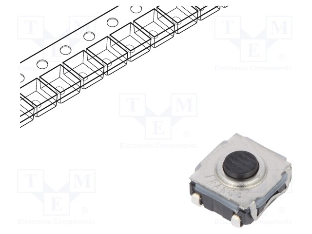 Microswitch TACT; SPST-NO; Pos: 2; 0.05A/32VDC; SMT; none; 2N; 3.5mm