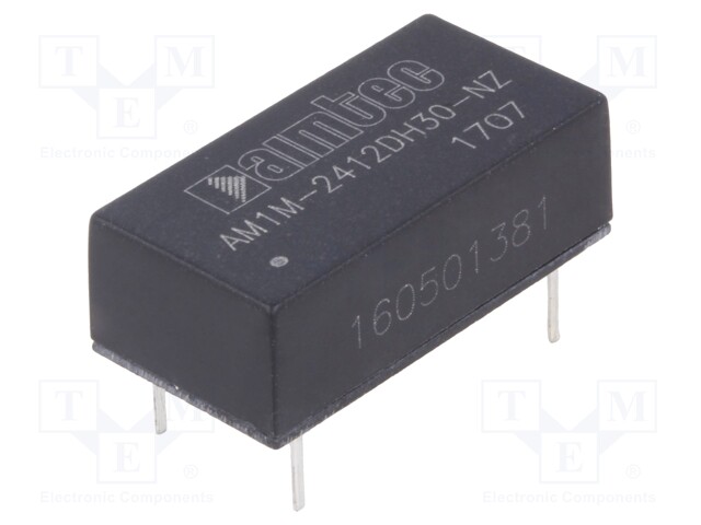 Converter: DC/DC; 1W; Uin:21.6÷26.4V; Uout:12VDC; Uout2:-12VDC