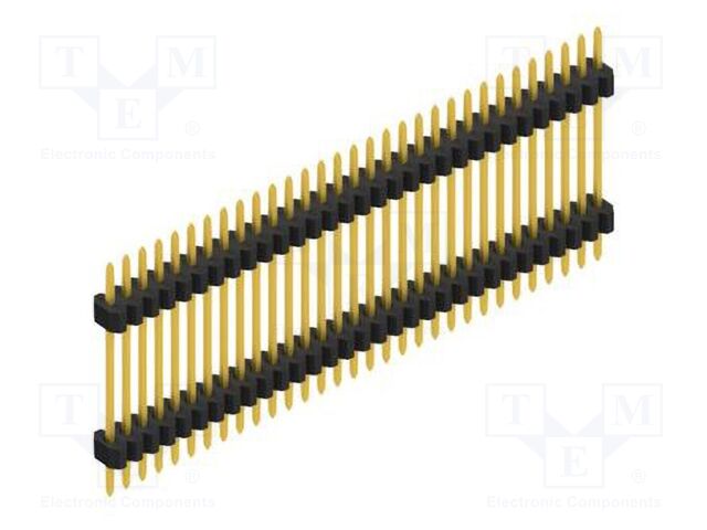 Connector: pin strips; pin header; male; PIN: 31; 1.27mm; THT; 1x31
