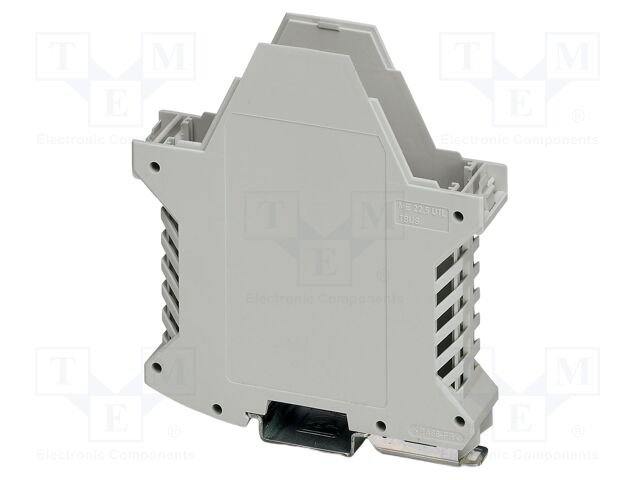 Enclosure base; grey; UL94V-0; ME 22,5; for DIN rail mounting