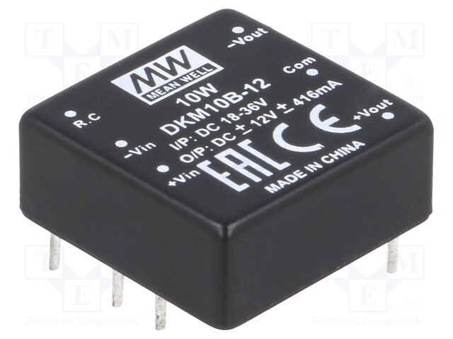 Converter: DC/DC; 10W; Uin: 18÷36V; Uout: 12VDC; Uout2: -12VDC; 18g