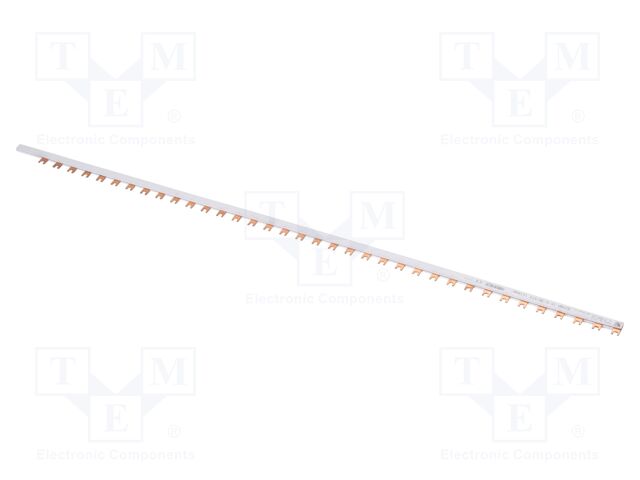 Busbar; 16mm2; Poles: 1; Urated: 400V; fork; Pitch: 27mm; L: 1000mm