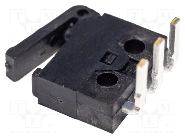 Microswitch SNAP ACTION; with lever; SPDT; 0.3A/6VDC; Pos: 2; THT