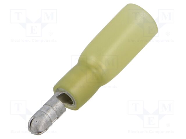 Terminal: round; male; Ø: 5mm; 4÷6mm2; crimped; for cable; insulated