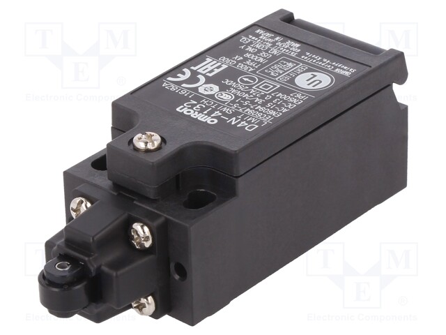 Limit switch; plastic roller Ø9,5mm; NO + NC; 10A; max.240VAC