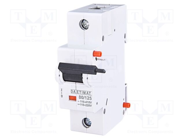 Shunt release; for DIN rail mounting; 110÷415VAC; ETIMAT 10