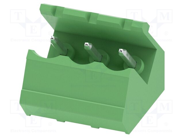 PCB headers, nominal cross section: 2.5 mm?, color: green, n