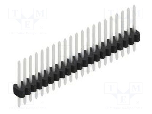 Connector: pin strips; pin header; male; PIN: 21; 1.27mm; THT; 1x21