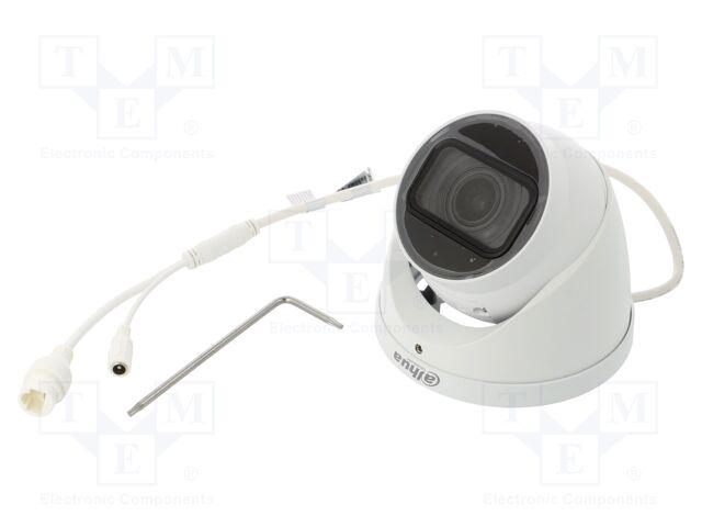 IP CCTV camera; twistable; 8Mpx; Dim: Ø122x108.3mm; IP67; 12VDC
