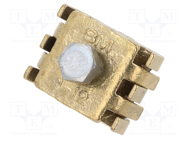 Brass; 50÷70mm2; none; screw terminal; for cable; straight; ways: 1