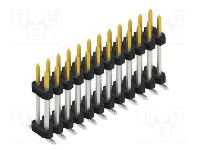 Connector: pin strips; pin header; male; PIN: 24; 2mm; SMT; 2x12