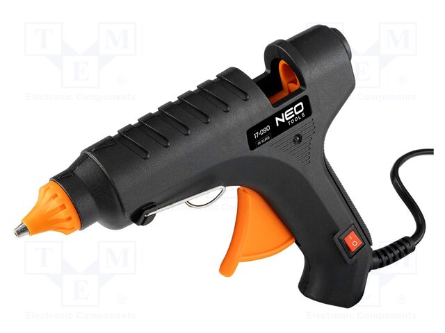 Hot melt glue gun; Ø: 11mm; Effic: 22g/min; 60W; 230VAC