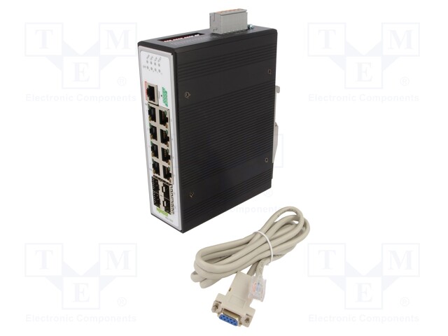ENET SWITCH, 12-PORT, RJ45 X 8, SFP X 4
