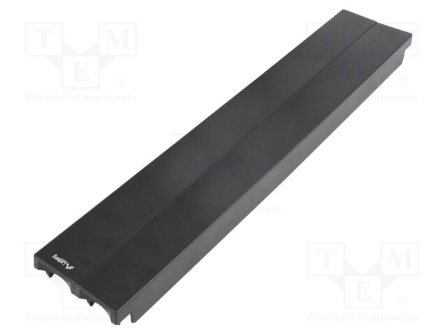 Stopper; 2U; black; Standard: 19"