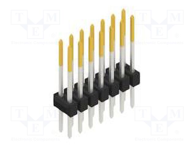 Connector: pin strips; pin header; male; PIN: 14; 2.54mm; THT; 2x7