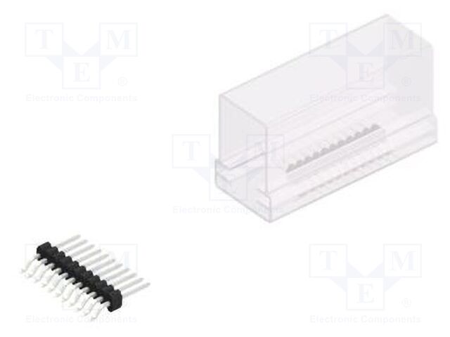 Connector: pin strips; pin header; male; PIN: 11; 1.27mm; SMT; 1x11