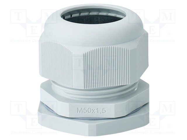 Cable gland; M50; 1.5; IP66,IP67; polyamide; light grey
